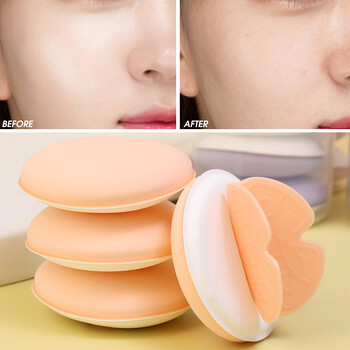 Mini Cotton Candy Puff Bow Knot Air Cushion Liquid Foundation Makeup Sponge Puffs Dry Wet Puff Cosmetic Applicator Εργαλεία Μακιγιάζ