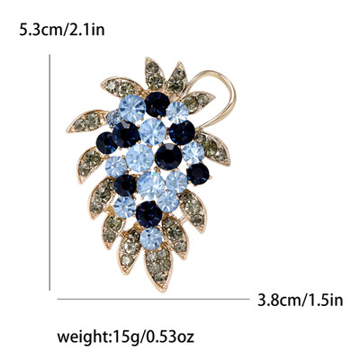 Kristalni broševi od grožđa za žene Unisex Igle za biljke s voćem Višebojni dostupni ležerni dodaci za zabave Darovi