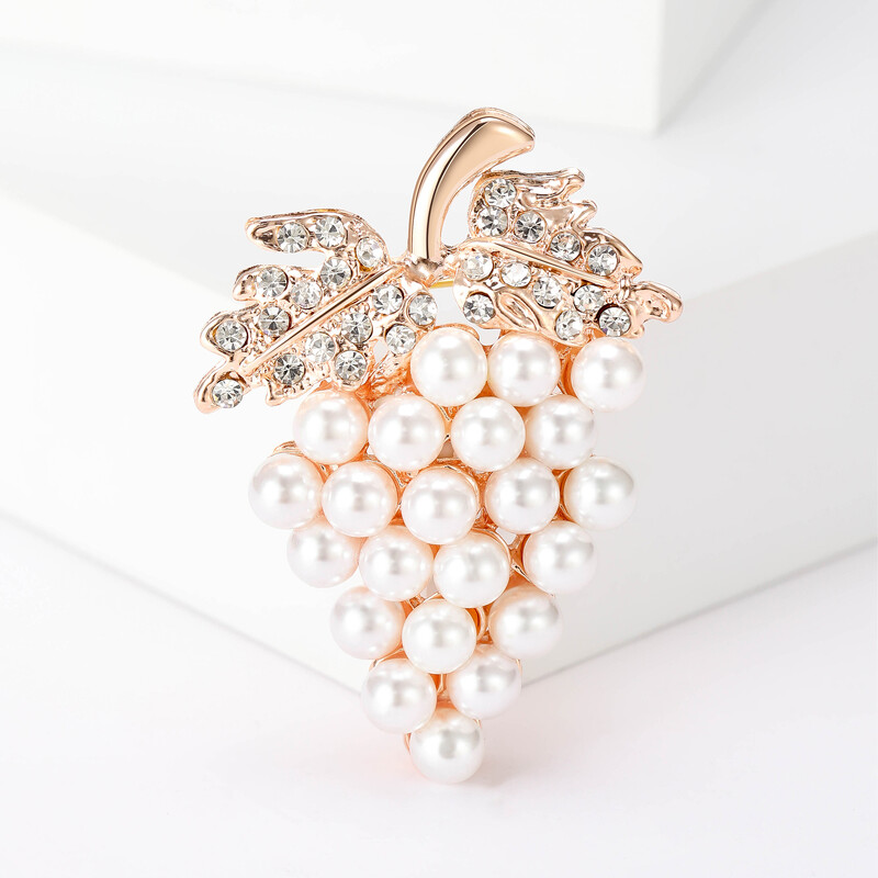 Kristalni broševi od grožđa za žene Unisex Igle za biljke s voćem Višebojni dostupni ležerni dodaci za zabave Darovi