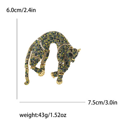 Όμορφες καρφίτσες λεοπάρ στρας για γυναίκες Unisex καρφίτσες ζώων Πολύχρωμες διαθέσιμες αξεσουάρ casual party Δώρα