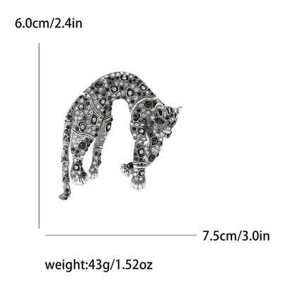 Όμορφες καρφίτσες λεοπάρ στρας για γυναίκες Unisex καρφίτσες ζώων Πολύχρωμες διαθέσιμες αξεσουάρ casual party Δώρα