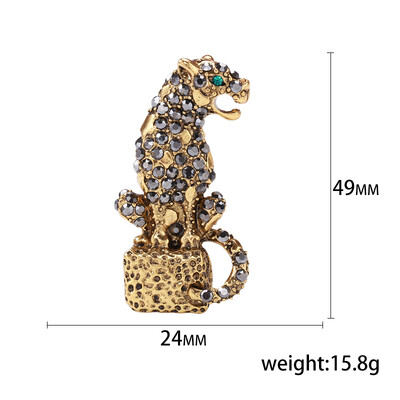 Όμορφες καρφίτσες λεοπάρ στρας για γυναίκες Unisex καρφίτσες ζώων Πολύχρωμες διαθέσιμες αξεσουάρ casual party Δώρα