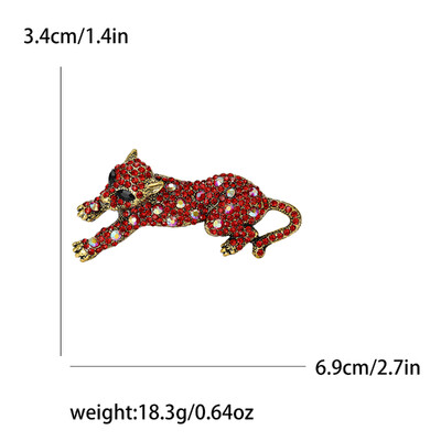 Όμορφες καρφίτσες λεοπάρ στρας για γυναίκες Unisex καρφίτσες ζώων Πολύχρωμες διαθέσιμες αξεσουάρ casual party Δώρα