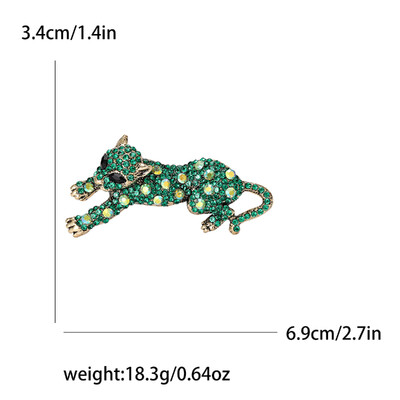 Όμορφες καρφίτσες λεοπάρ στρας για γυναίκες Unisex καρφίτσες ζώων Πολύχρωμες διαθέσιμες αξεσουάρ casual party Δώρα