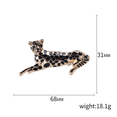 Όμορφες καρφίτσες λεοπάρ στρας για γυναίκες Unisex καρφίτσες ζώων Πολύχρωμες διαθέσιμες αξεσουάρ casual party Δώρα