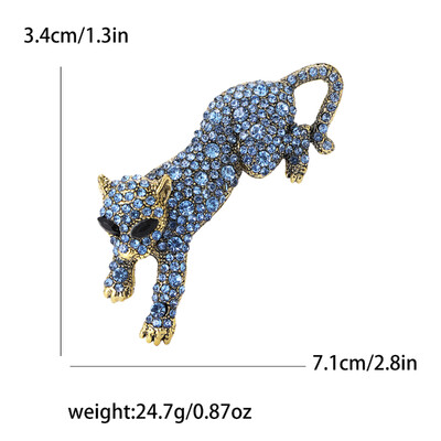 Όμορφες καρφίτσες λεοπάρ στρας για γυναίκες Unisex καρφίτσες ζώων Πολύχρωμες διαθέσιμες αξεσουάρ casual party Δώρα