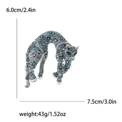 Όμορφες καρφίτσες λεοπάρ στρας για γυναίκες Unisex καρφίτσες ζώων Πολύχρωμες διαθέσιμες αξεσουάρ casual party Δώρα