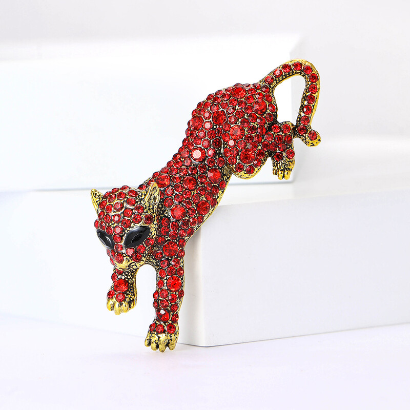 Όμορφες καρφίτσες λεοπάρ στρας για γυναίκες Unisex καρφίτσες ζώων Πολύχρωμες διαθέσιμες αξεσουάρ casual party Δώρα