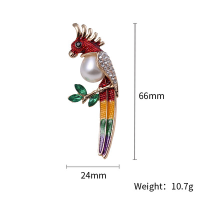 Prekrasni ženski broševi s papigama od vještačkih dijamanata, uniseks igle sa životinjama, dostupni u više boja, ležerni dodaci za zabave, darovi