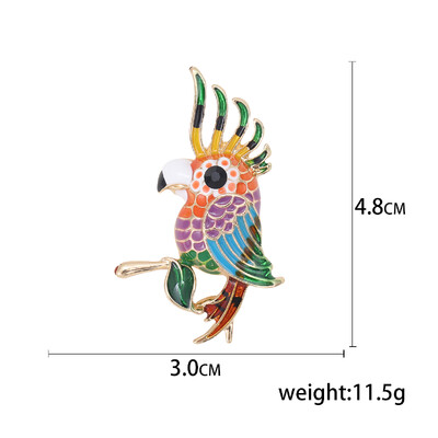 Prekrasni ženski broševi s papigama od vještačkih dijamanata, uniseks igle sa životinjama, dostupni u više boja, ležerni dodaci za zabave, darovi