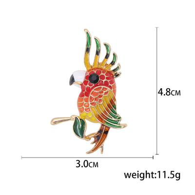 Prekrasni ženski broševi s papigama od vještačkih dijamanata, uniseks igle sa životinjama, dostupni u više boja, ležerni dodaci za zabave, darovi