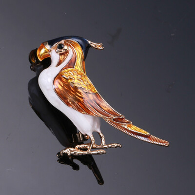 Prekrasni ženski broševi s papigama od vještačkih dijamanata, uniseks igle sa životinjama, dostupni u više boja, ležerni dodaci za zabave, darovi