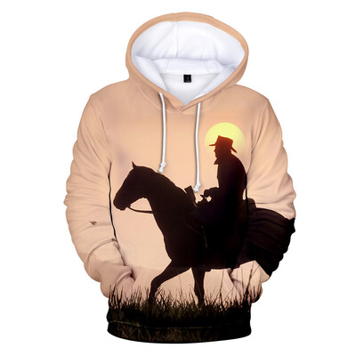 Populāra spēle Red Dead Redemption 2 3D Print Hoodies Vīriešu Sieviešu Hoodie Puloveri Ar kapuci sporta krekli Treniņtērps Mēteļi Bērnu Apģērbs