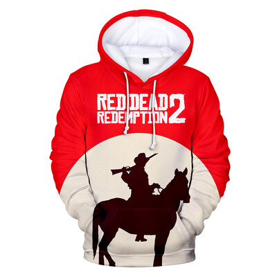 Populāra spēle Red Dead Redemption 2 3D Print Hoodies Vīriešu Sieviešu Hoodie Puloveri Ar kapuci sporta krekli Treniņtērps Mēteļi Bērnu Apģērbs