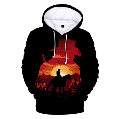 Populāra spēle Red Dead Redemption 2 3D Print Hoodies Vīriešu Sieviešu Hoodie Puloveri Ar kapuci sporta krekli Treniņtērps Mēteļi Bērnu Apģērbs