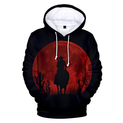 Populāra spēle Red Dead Redemption 2 3D Print Hoodies Vīriešu Sieviešu Hoodie Puloveri Ar kapuci sporta krekli Treniņtērps Mēteļi Bērnu Apģērbs