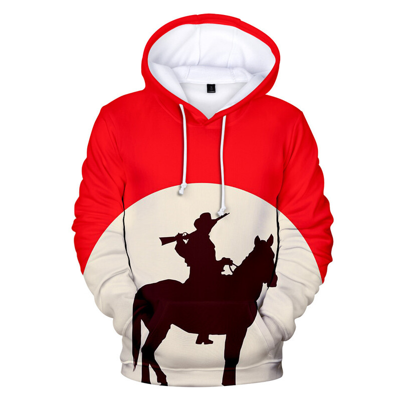 Populāra spēle Red Dead Redemption 2 3D Print Hoodies Vīriešu Sieviešu Hoodie Puloveri Ar kapuci sporta krekli Treniņtērps Mēteļi Bērnu Apģērbs