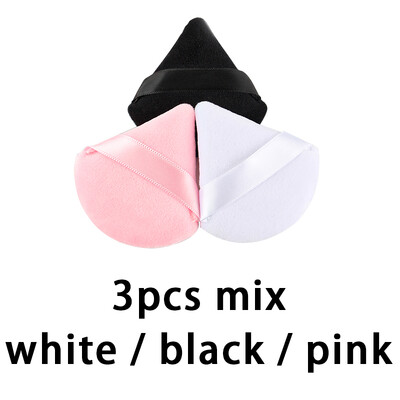 1/2/6 kom višekratna trokutasta puder puder spužvica za šminkanje očiju Kozmetika za sjene za puder pamuk Alat za šminkanje pudera