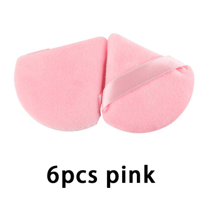 1/2/6 kom višekratna trokutasta puder puder spužvica za šminkanje očiju Kozmetika za sjene za puder pamuk Alat za šminkanje pudera