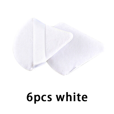 1/2/6 kom višekratna trokutasta puder puder spužvica za šminkanje očiju Kozmetika za sjene za puder pamuk Alat za šminkanje pudera