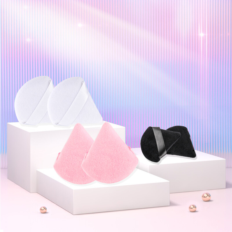 1/2/6 kom višekratna trokutasta puder puder spužvica za šminkanje očiju Kozmetika za sjene za puder pamuk Alat za šminkanje pudera