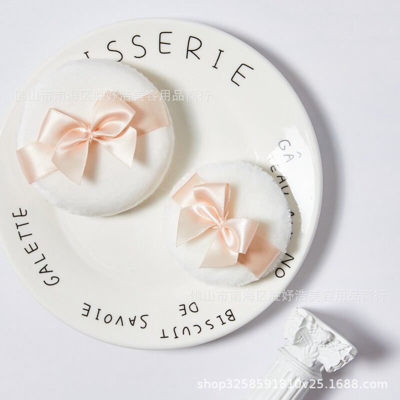 1 db Felhő púder puff száraz por puha mézpor torta pelyhesítő plüss jó éjszakát tiszta pamut bársony puff