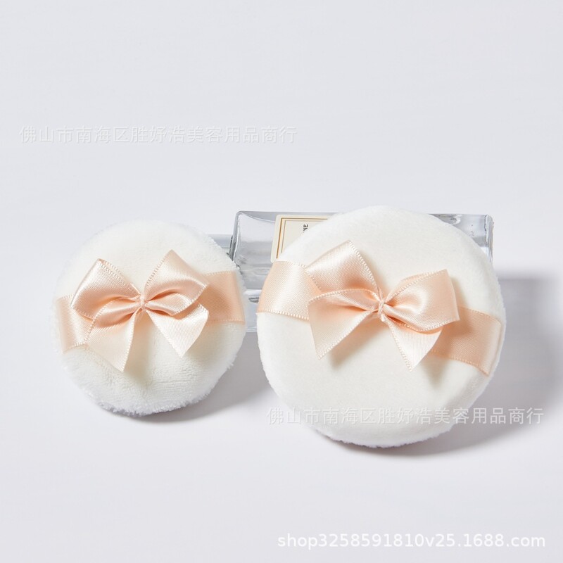 1 db Felhő púder puff száraz por puha mézpor torta pelyhesítő plüss jó éjszakát tiszta pamut bársony puff