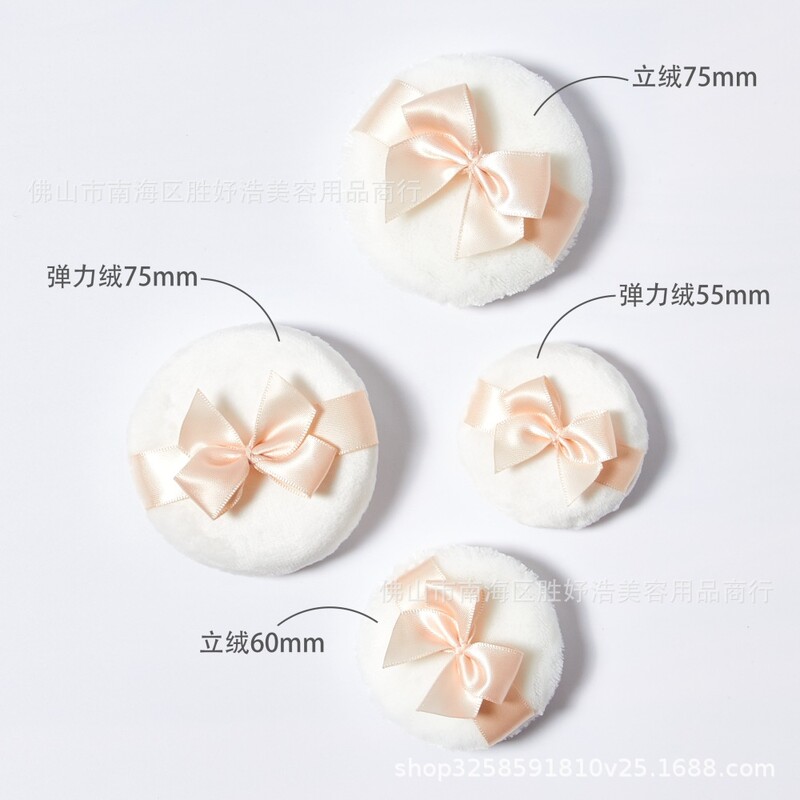 1 db Felhő púder puff száraz por puha mézpor torta pelyhesítő plüss jó éjszakát tiszta pamut bársony puff