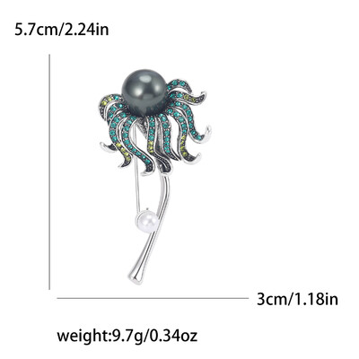 Broșe frumoase de păpădie pentru femei, unisex, ace cu plante, multicolore, disponibile Accesorii casual pentru petreceri Cadouri