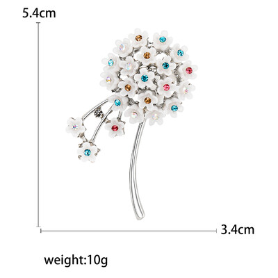 Broșe frumoase de păpădie pentru femei, unisex, ace cu plante, multicolore, disponibile Accesorii casual pentru petreceri Cadouri