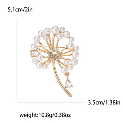 Broșe frumoase de păpădie pentru femei, unisex, ace cu plante, multicolore, disponibile Accesorii casual pentru petreceri Cadouri