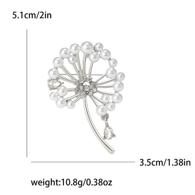 Broșe frumoase de păpădie pentru femei, unisex, ace cu plante, multicolore, disponibile Accesorii casual pentru petreceri Cadouri