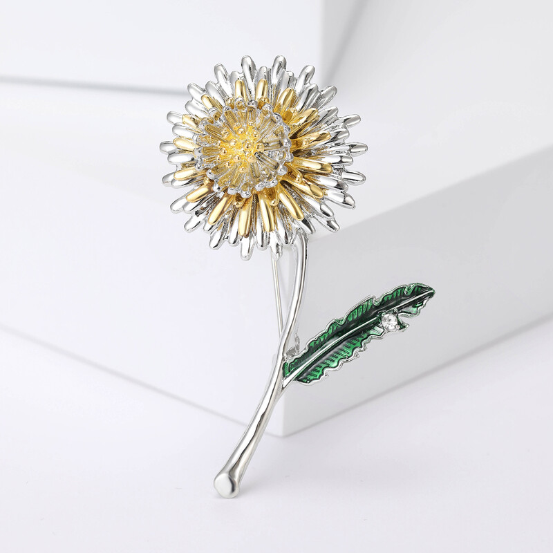 Broșe frumoase de păpădie pentru femei, unisex, ace cu plante, multicolore, disponibile Accesorii casual pentru petreceri Cadouri