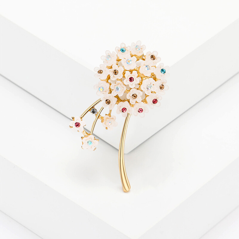 Broșe frumoase de păpădie pentru femei, unisex, ace cu plante, multicolore, disponibile Accesorii casual pentru petreceri Cadouri