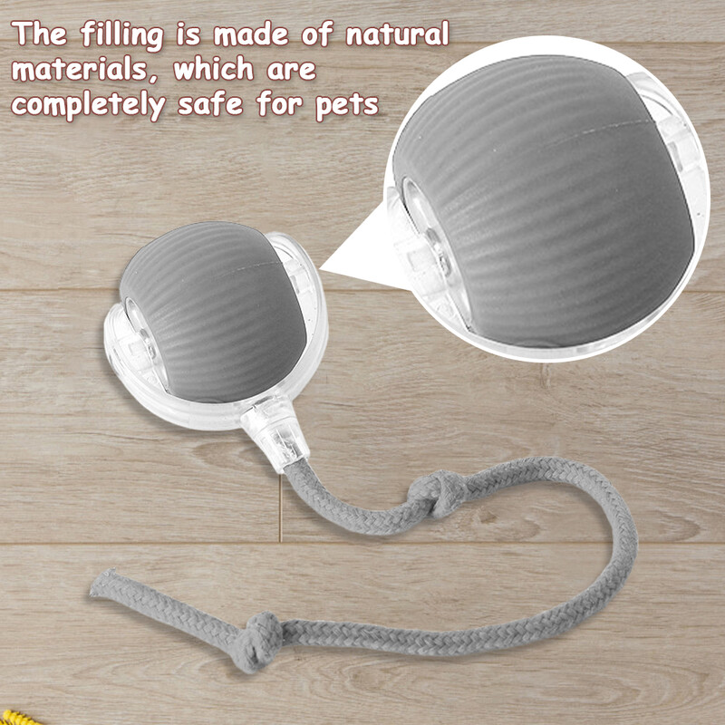 Interaktīva kaķu rotaļlietu bumba Pašrotējoša bumba Uzlādējama jautra kaķu rotaļlieta pret depresiju mājdzīvnieku rotaļlieta iekštelpu kaķu kaķēnam