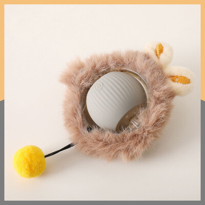 Mačka Pas Interaktivne igračke s loptom Automatska kotrljajuća lopta s lažnim repom Punjiva pametna električna igračka za kućne ljubimce Dresura psa Imitacija miša