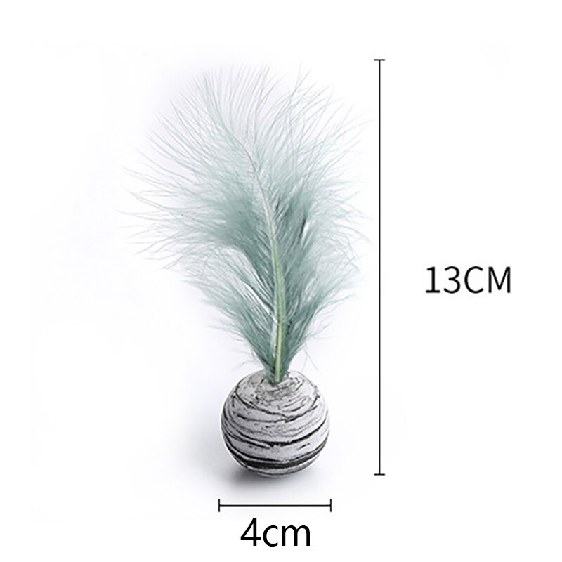 1/3/5 gab Kaķu rotaļlietu bumbiņu spalva Smieklīga kaķa rotaļlieta Zvaigznīšu bumba plus spalvu putuplasta bumbiņu mešanas rotaļlietas Interaktīvas plīša rotaļlietas Mājdzīvnieku piederumi