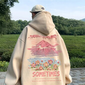 Ανδρική κουκούλα υπερμεγέθη Λευκό με Καπέλο 5XL Hoodies Oversize για Άντρες Μόδα με τύπωμα ανδρικό casual Wear Hoody ανδρικό φούτερ