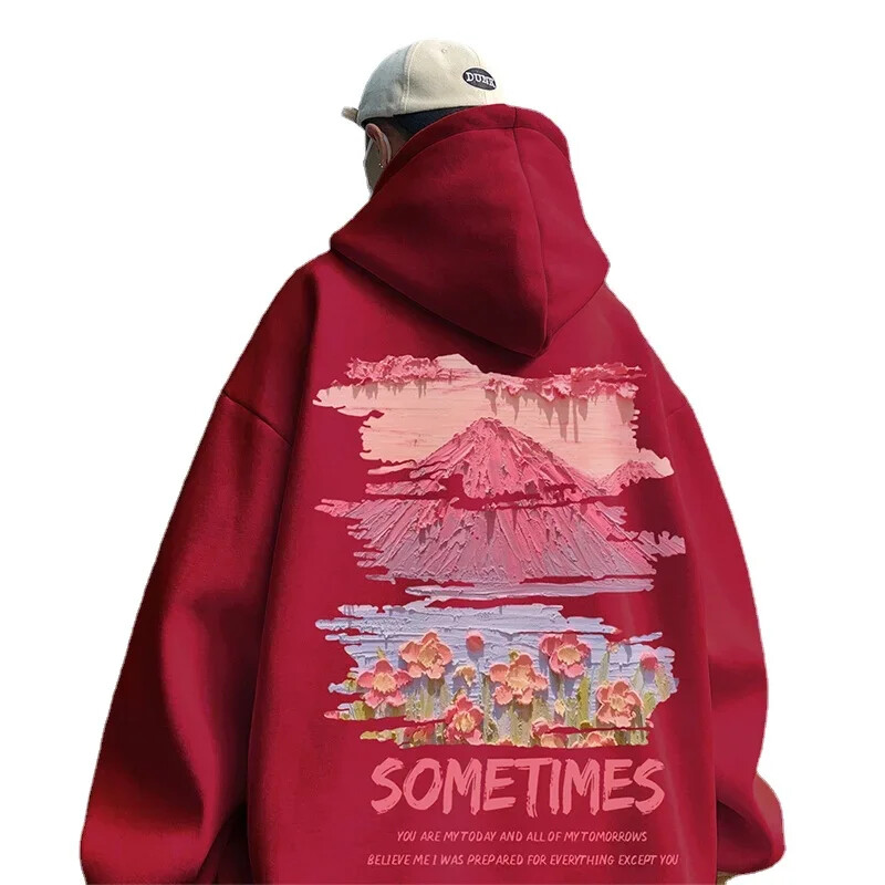 Ανδρική κουκούλα υπερμεγέθη Λευκό με Καπέλο 5XL Hoodies Oversize για Άντρες Μόδα με τύπωμα ανδρικό casual Wear Hoody ανδρικό φούτερ