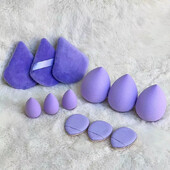 12 kom/set spužvica za puder u obliku pudera za šminkanje - Soft Beauty Blender spužvica za puder u prahu za prste Trokutasta puder u obliku pudera - Izvrstan za svakodnevnu upotrebu i upotrebu na putovanju