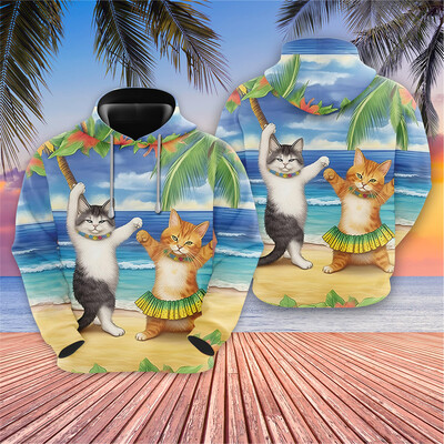 Vicces Barbecue Cat Grafikus pulóverek Galaxy Cats kapucnis pulóverek férfi ruhák Harajuku divat űrpulóverek Rajzfilm Y2k fiú felsők