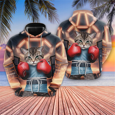 Vicces Barbecue Cat Grafikus pulóverek Galaxy Cats kapucnis pulóverek férfi ruhák Harajuku divat űrpulóverek Rajzfilm Y2k fiú felsők