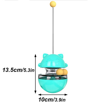 Διαδραστικό γατάκι που διαρρέει μπάλα φαγητού για γάτες παιχνίδι γάτες αξεσουάρ Διαδραστικά προμήθειες για κατοικίδια Παίξτε μόνοι σας με το Food Spiller