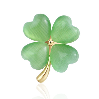 Beaut&Berry Cute Lucky Clover Piespraudes Kaķa acs Lapu Piespraudes Džemperis Jaka Biroja ballītes Ikdienas Aksesuāri Dāvanas