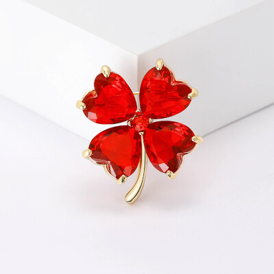 Beaut&Berry Cute Lucky Clover Piespraudes Kaķa acs Lapu Piespraudes Džemperis Jaka Biroja ballītes Ikdienas Aksesuāri Dāvanas