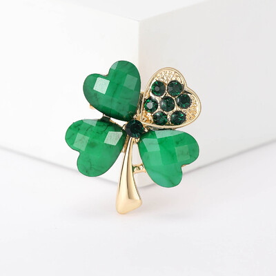 Beaut&Berry Cute Lucky Clover Piespraudes Kaķa acs Lapu Piespraudes Džemperis Jaka Biroja ballītes Ikdienas Aksesuāri Dāvanas