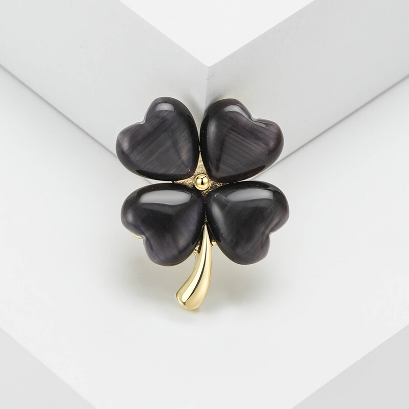 Beaut&Berry Cute Lucky Clover Piespraudes Kaķa acs Lapu Piespraudes Džemperis Jaka Biroja ballītes Ikdienas Aksesuāri Dāvanas