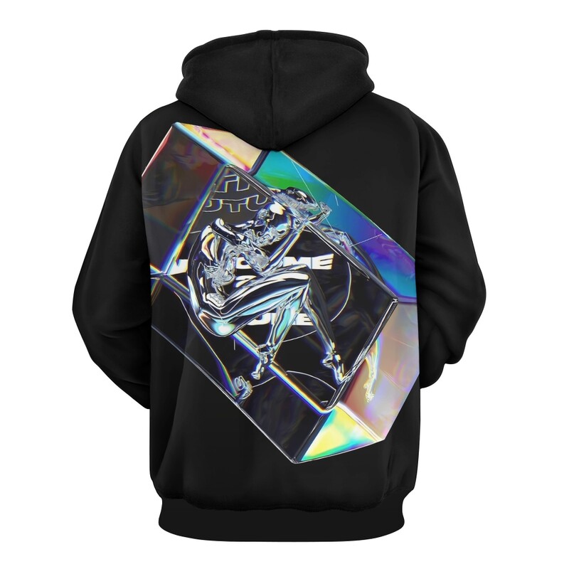 Y2K majice s kapuljačom Retro majica s patentnim zatvaračem Muška majica s patentnim zatvaračem s metalnim uzorkom High Street Hip Hop Streetwear Fashion Causal Hoody