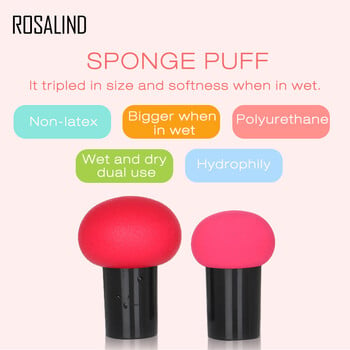 Makeup Foundation Sponge Cosmetic Puff Mushroom Beauty Tools for Make up Dry and Wet Make Up Foundation Brush Κεφαλή μανιταριού