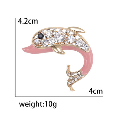 Prekrasni broševi s dupinima za žene, uniseks igle sa životinjama, dostupni u više boja, ležerni dodaci za zabave, darovi